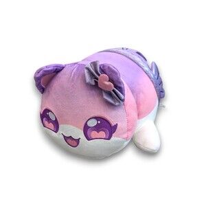 Aphmau MeeMeows Classic Mermaid Cat Pillow Plush Purple 11''